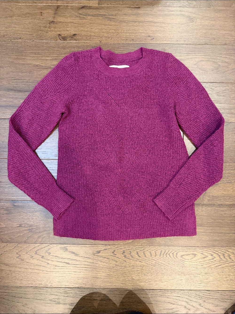 LOFT Crewneck Sweater in Berry Plum Size XS - C36-072